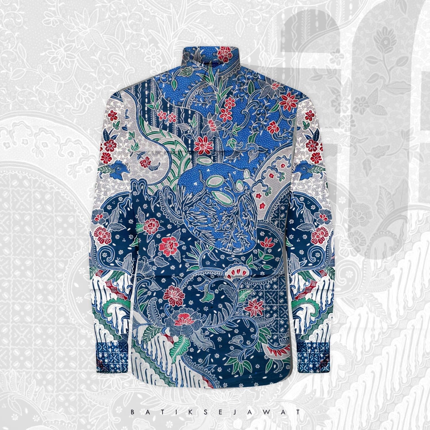 Kain Batik Cor Sumber Nyowo Biru Langit Batik Sejawat Kain Batik Cor Sumber Nyowo Biru Langit Batik Sejawat